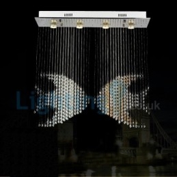 Moderne, Samtidskrone, Innfelt Anheng, Krystallregndråpelys