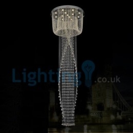 Moderne, Samtidskrone, Innfelt Anheng, Krystallregndråpelys