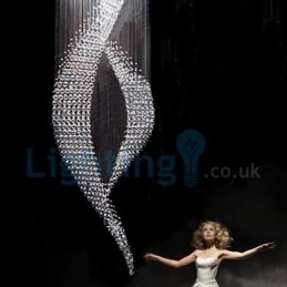 Moderne, Samtidskrone, Innfelt Anheng, Krystallregndråpelys