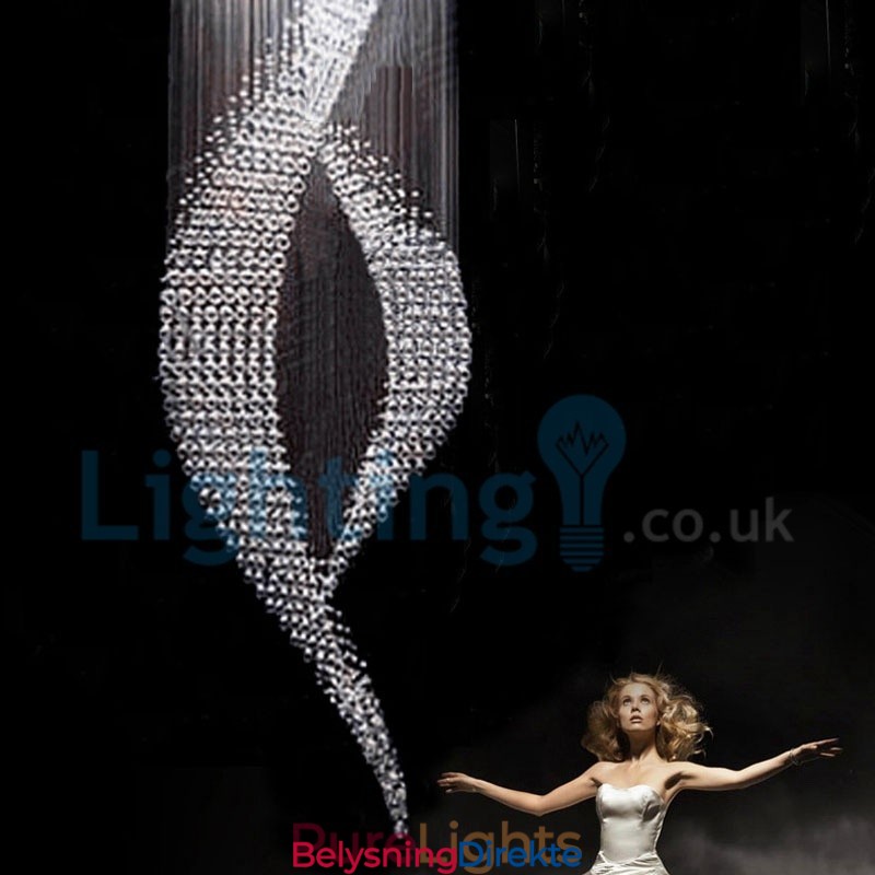 Moderne, Samtidskrone, Innfelt Anheng, Krystallregndråpelys