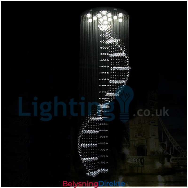 Moderne, Samtidskrone, Innfelt Anheng, Krystallregndråpelys