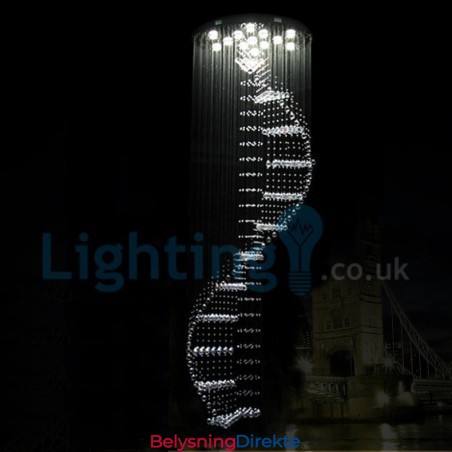 Moderne, Samtidskrone, Innfelt Anheng, Krystallregndråpelys