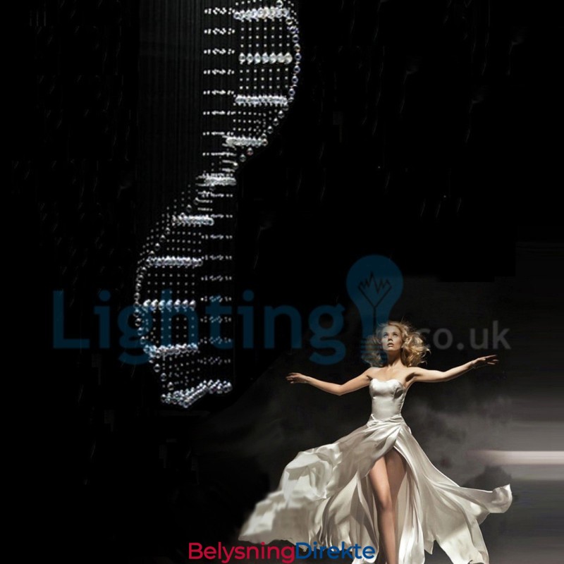 Moderne, Samtidskrone, Innfelt Anheng, Krystallregndråpelys