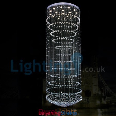 Moderne, Samtidskrone, Innfelt Anheng, Krystallregndråpelys