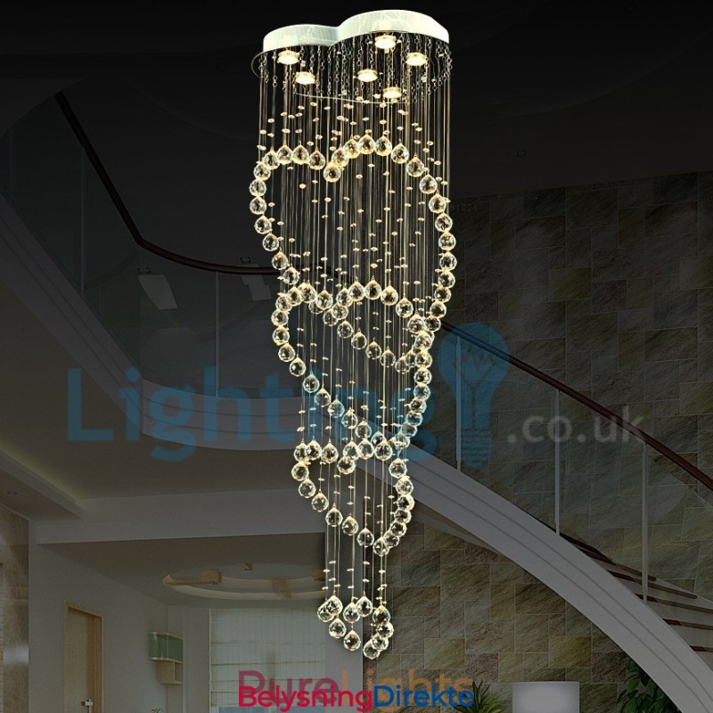 Moderne, Samtidskrone, Innfelt Anheng, Krystallregndråpelys