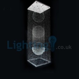 Moderne, Samtidskrone, Innfelt Anheng, Krystallregndråpelys