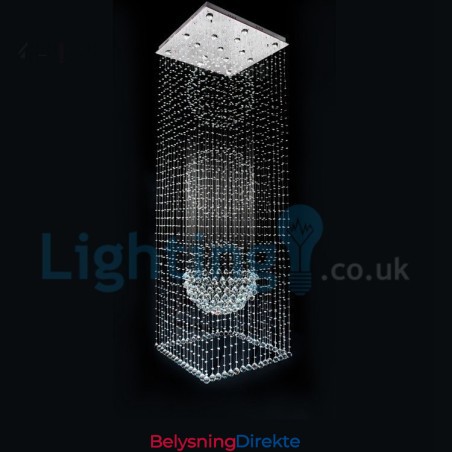 Moderne, Samtidskrone, Innfelt Anheng, Krystallregndråpelys