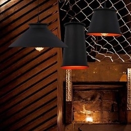 Lysekrone I Ministil, Moderne, Samtidskunst, Metall, Anhengslampe Med 3 Lys