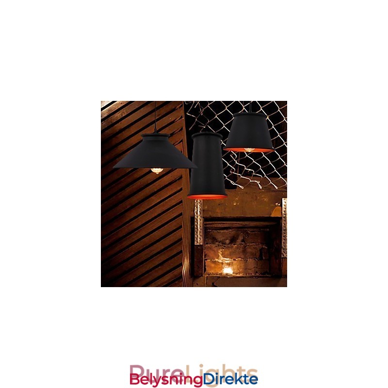 Lysekrone I Ministil, Moderne, Samtidskunst, Metall, Anhengslampe Med 3 Lys