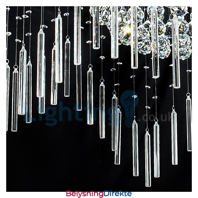 Moderne, Samtidskrone, Innfelt Anheng, Krystallregndråpelys