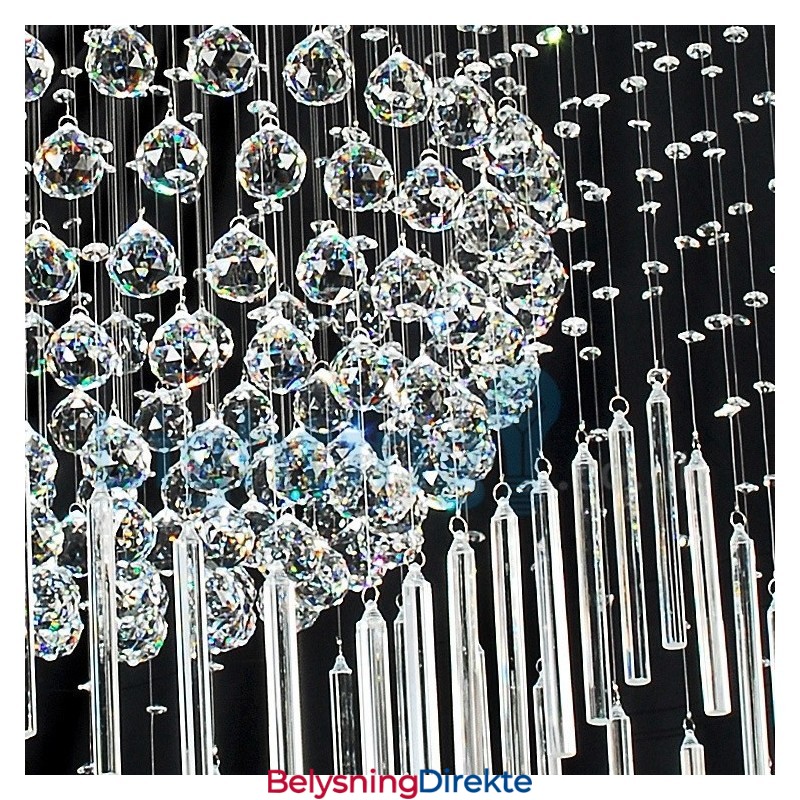 Moderne, Samtidskrone, Innfelt Anheng, Krystallregndråpelys