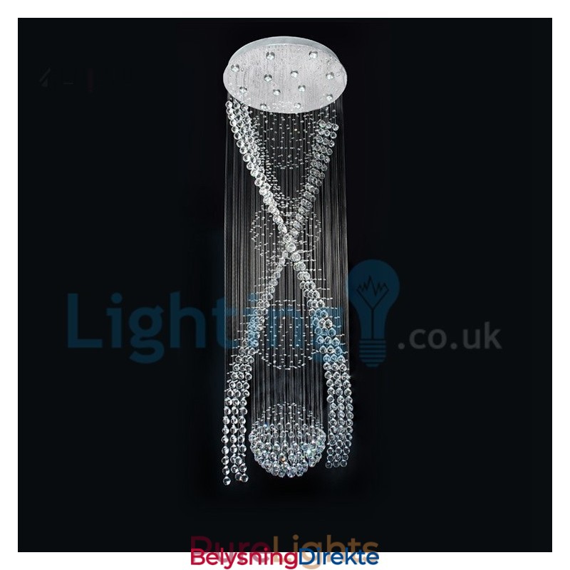 Moderne, Samtidskrone, Innfelt Anheng, Krystallregndråpelys