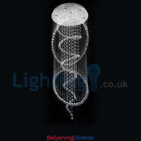 Moderne, Samtidskrone, Innfelt Anheng, Krystallregndråpelys