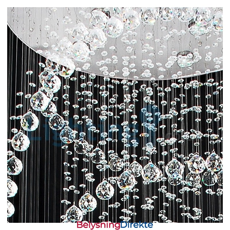 Moderne, Samtidskrone, Innfelt Anheng, Krystallregndråpelys