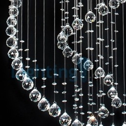 Moderne, Samtidskrone, Innfelt Anheng, Krystallregndråpelys