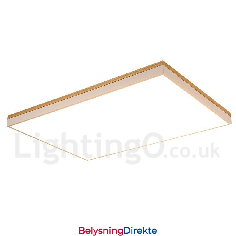 Nordisk Rektangulær Ultratynn Taklampe I Heltre