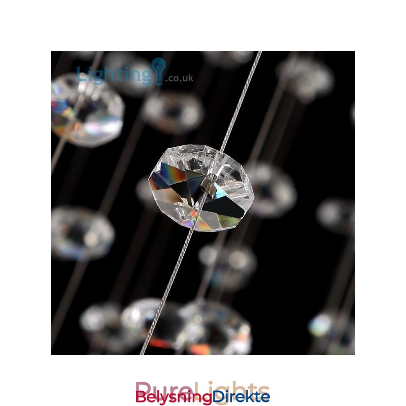 Krystalllysekrone Moderne Fuglerede Luksuriøs Duplex Taklampe