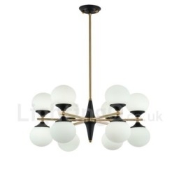 Nordisk 12-Pære Lysekroner Med Magisk Bønnelampe, Kreative Lamper