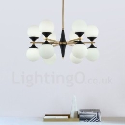 Nordisk 12-Pære Lysekroner Med Magisk Bønnelampe, Kreative Lamper