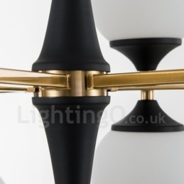 Nordisk 12-Pære Lysekroner Med Magisk Bønnelampe, Kreative Lamper