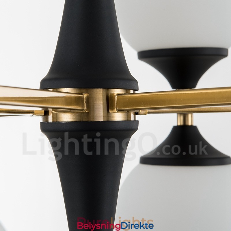 Nordisk 12-Pære Lysekroner Med Magisk Bønnelampe, Kreative Lamper