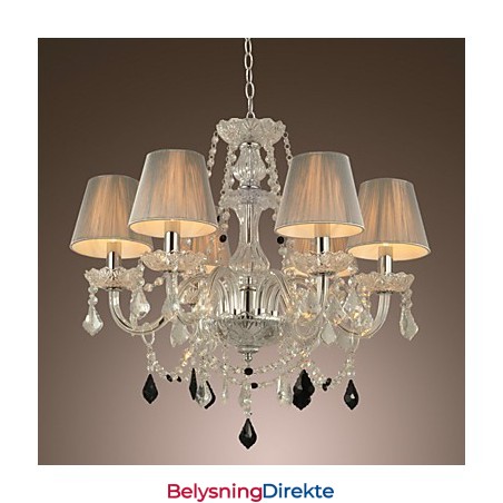 Lysekrone I Krystall Med Luksuriøs Moderne 1-Etasjes Stue, 6 Lys