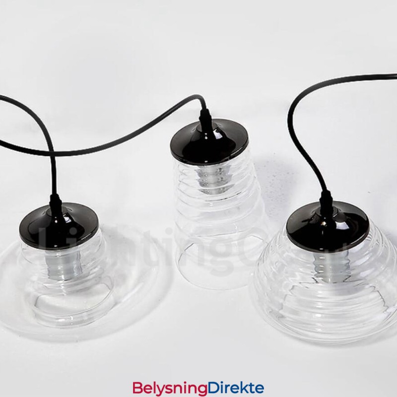 Pendellampe I Glass Med Ett Hode Og Kafé