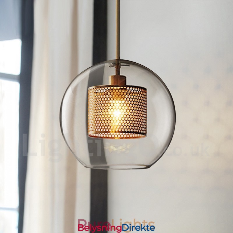 Moderne Minimalistisk Nordisk Stil Dekorasjon Kafé Glasskule Enkelthodet Anhengslampe