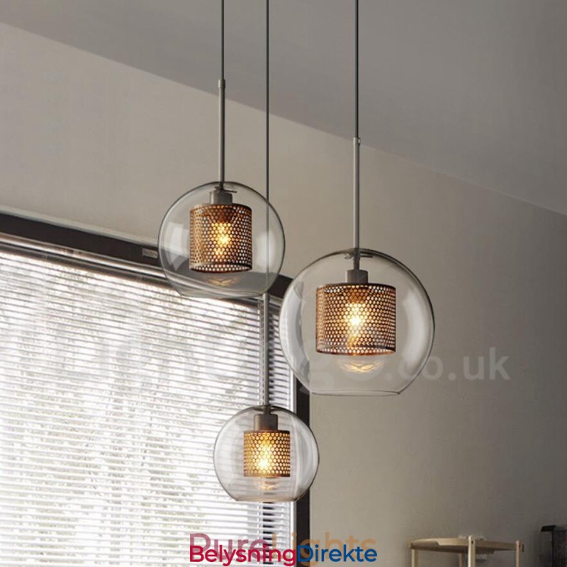 Moderne Minimalistisk Nordisk Stil Dekorasjon Kafé Glasskule Enkelthodet Anhengslampe