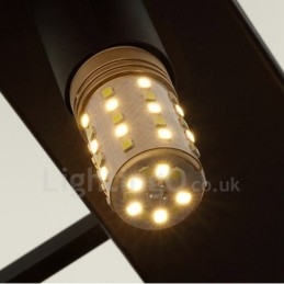 Retro Krystall Pendellampe Kafé Utstillingshall