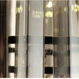 Retro Runde Grå Krystalltaklamper