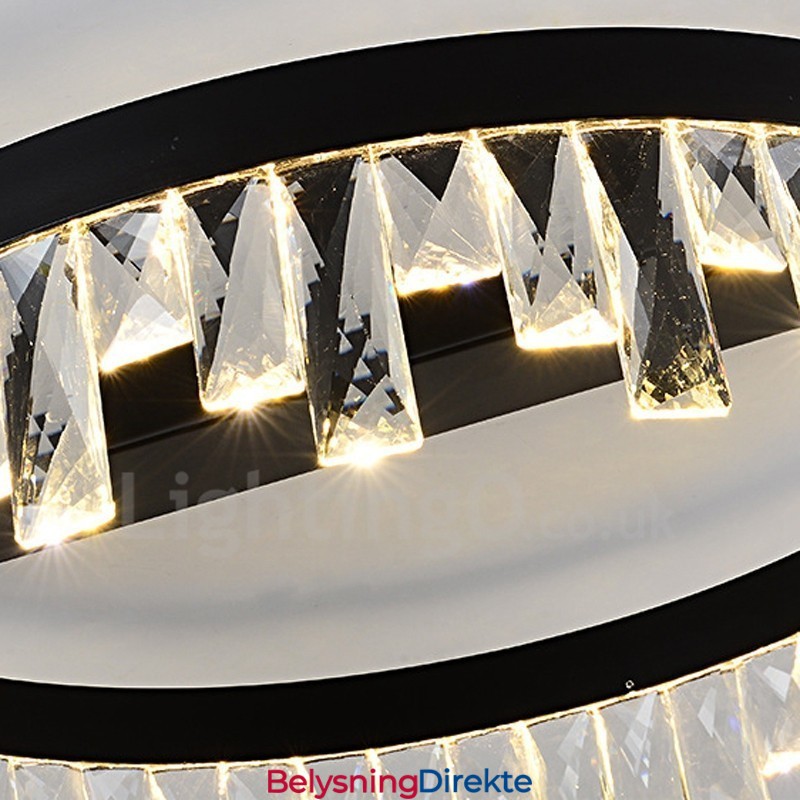 Moderne Minimalistisk Kreativ Sirkulær Krystalllampe I Taket