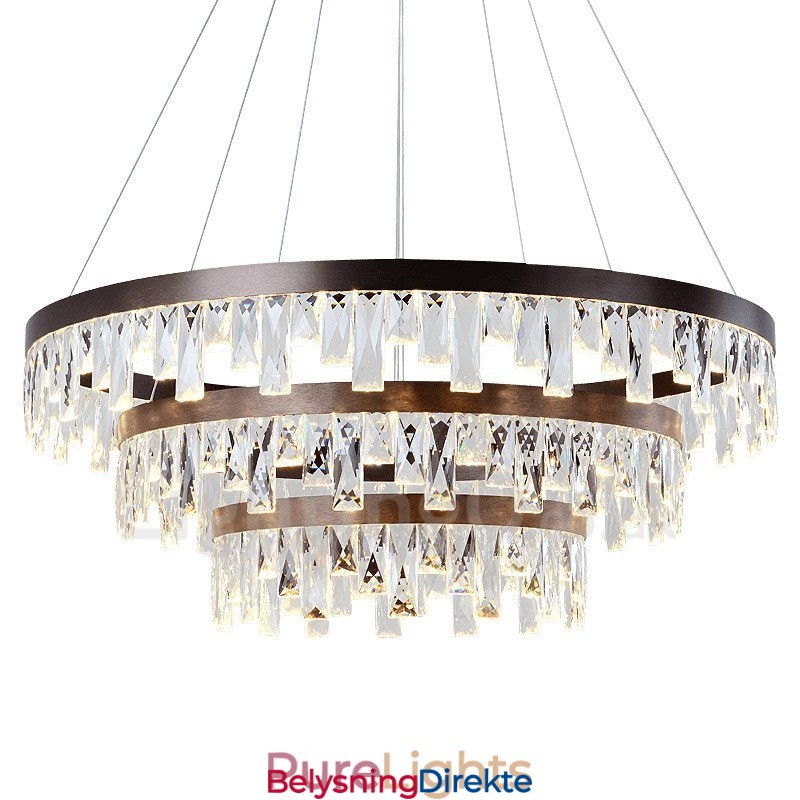 Moderne Sirkeldesign Krystall Pendellampe