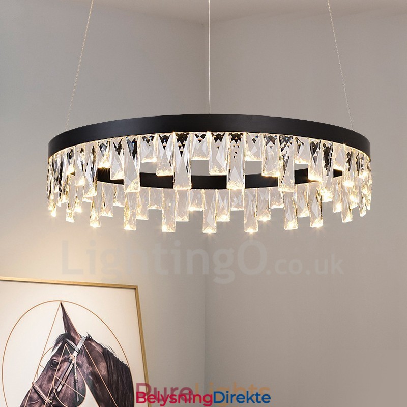 Moderne Sirkeldesign Krystall Pendellampe
