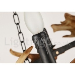 Rustikk Ringformet Lysekrone Med 6 Lys