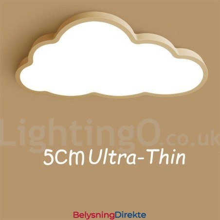 Ultratynne Skyer, Dimbare, Moderne, Samtidskunstneriske, Nordiske Stiler, Innfelt Taklampe Med Akrylskjerm Og Fjernkontroll, Kan Også Brukes Som Vegglampe