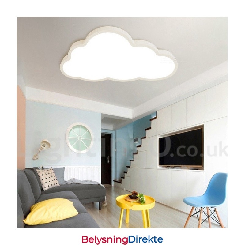 Ultratynne Skyer, Dimbare, Moderne, Samtidskunstneriske, Nordiske Stiler, Innfelt Taklampe Med Akrylskjerm Og Fjernkontroll, Kan Også Brukes Som Vegglampe