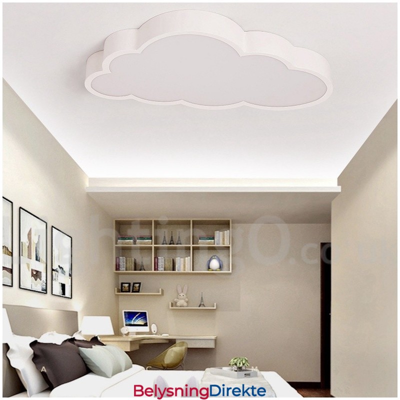 Ultratynne Skyer, Dimbare, Moderne, Samtidskunstneriske, Nordiske Stiler, Innfelt Taklampe Med Akrylskjerm Og Fjernkontroll, Kan Også Brukes Som Vegglampe