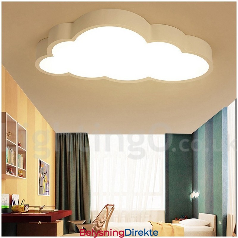 Ultratynne Skyer, Dimbare, Moderne, Samtidskunstneriske, Nordiske Stiler, Innfelt Taklampe Med Akrylskjerm Og Fjernkontroll, Kan Også Brukes Som Vegglampe