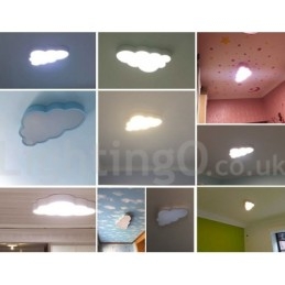 Ultratynne Skyer, Dimbare, Moderne, Samtidskunstneriske, Nordiske Stiler, Innfelt Taklampe Med Akrylskjerm Og Fjernkontroll, Kan Også Brukes Som Vegglampe