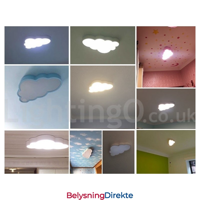 Ultratynne Skyer, Dimbare, Moderne, Samtidskunstneriske, Nordiske Stiler, Innfelt Taklampe Med Akrylskjerm Og Fjernkontroll, Kan Også Brukes Som Vegglampe