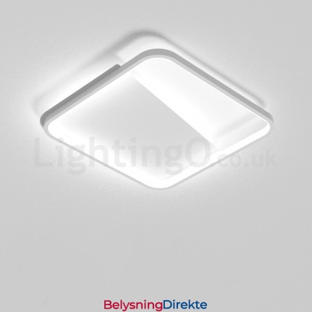 Moderne Minimalistiske Ultratynne 5 Cm Firkantede Aluminiumslamper I Innfelt Form