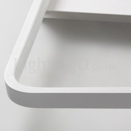 Moderne Minimalistiske Ultratynne 5 Cm Firkantede Aluminiumslamper I Innfelt Form