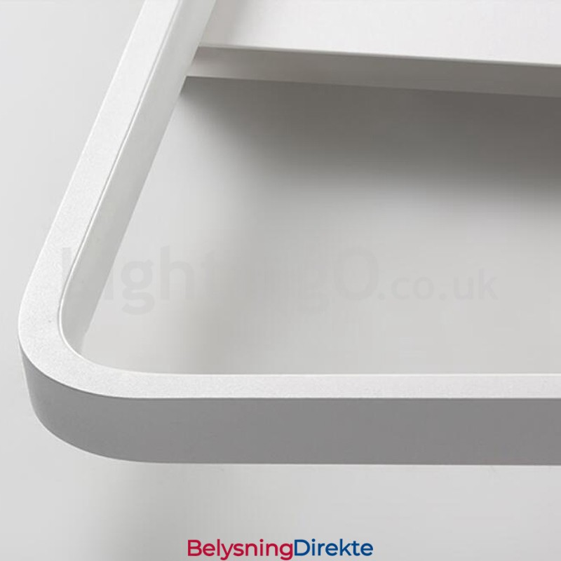 Moderne Minimalistiske Ultratynne 5 Cm Firkantede Aluminiumslamper I Innfelt Form