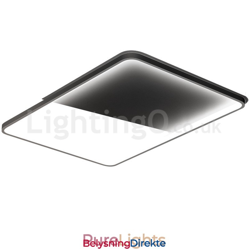 Moderne Minimalistiske Ultratynne 5 Cm Aluminiums Rektangulære Innfelte Taklamper