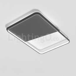 Moderne Minimalistiske Ultratynne 5 Cm Aluminiums Rektangulære Innfelte Taklamper