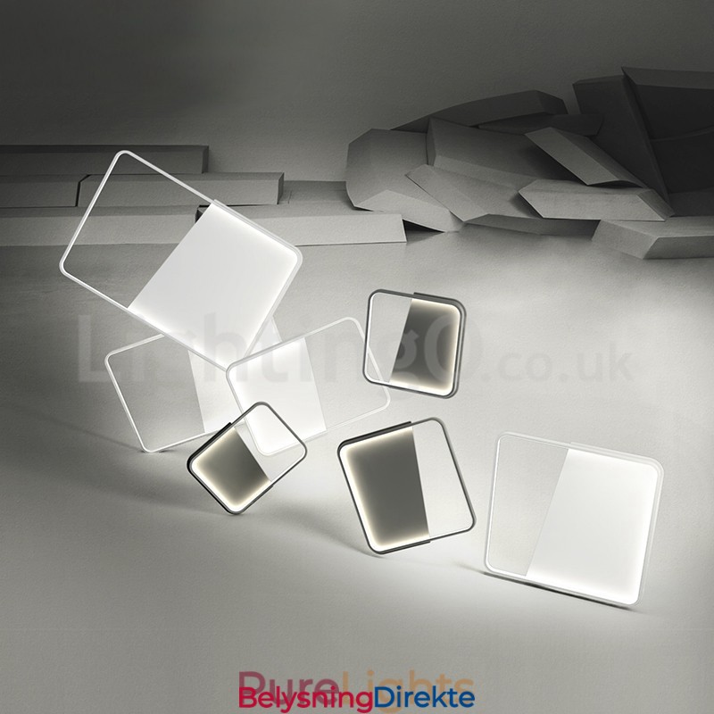 Moderne Minimalistiske Ultratynne 5 Cm Aluminiums Rektangulære Innfelte Taklamper