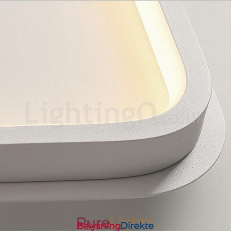 Moderne Minimalistiske Ultratynne 5 Cm Aluminiums Rektangulære Innfelte Taklamper