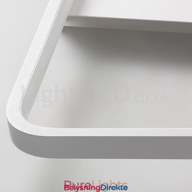 Moderne Minimalistiske Ultratynne 5 Cm Aluminiums Rektangulære Innfelte Taklamper