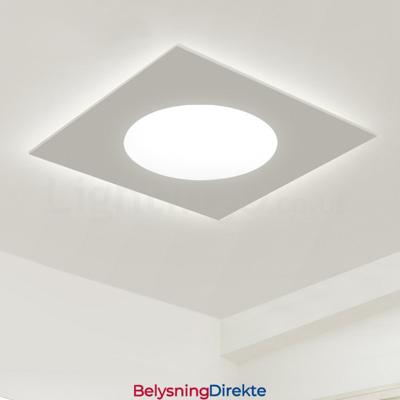 Moderne, Stilig, Tynn, Firkantet, Innfelt Taklampe